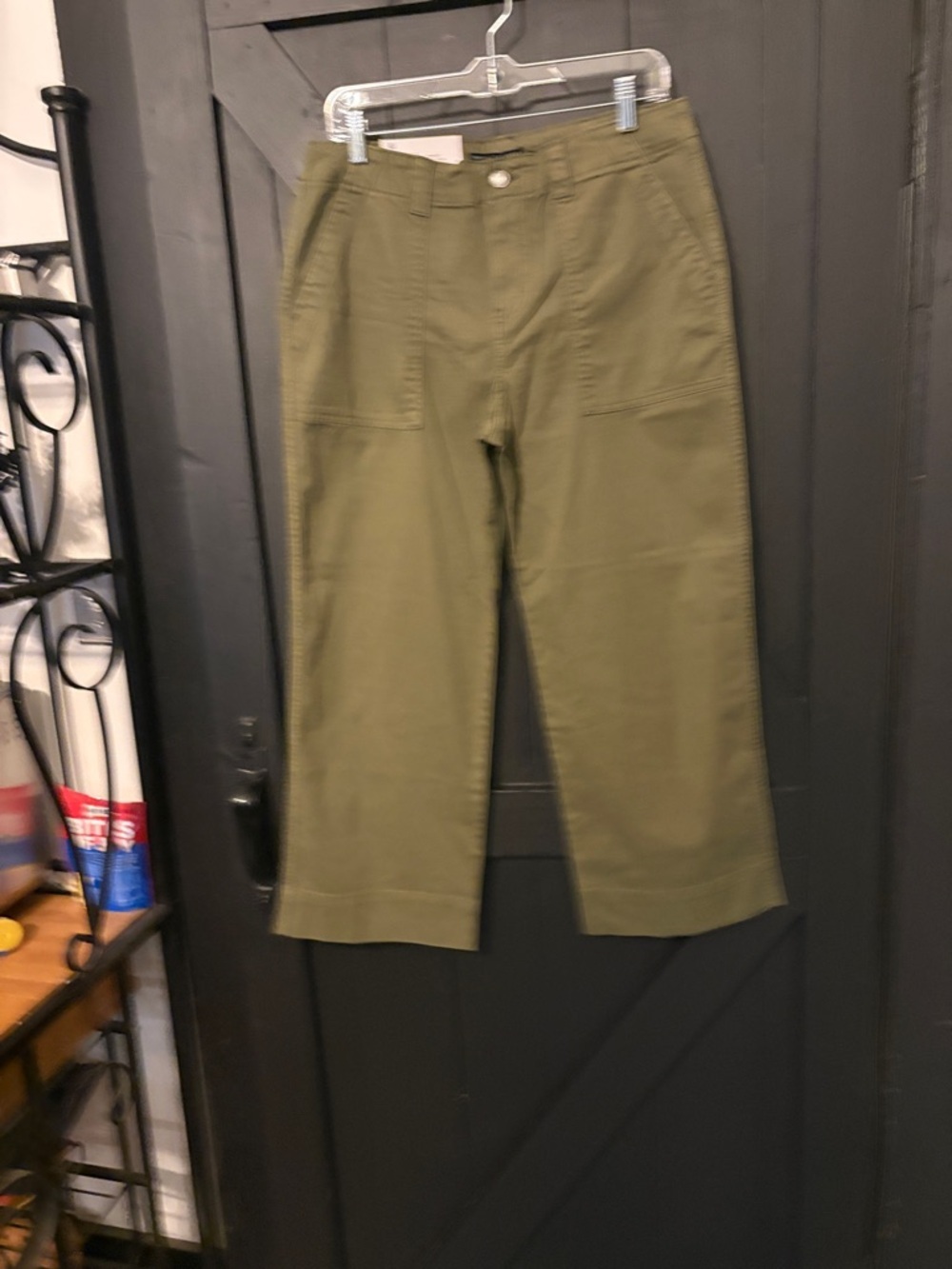 Sanctuary Olive Utility Crop Chino Pants